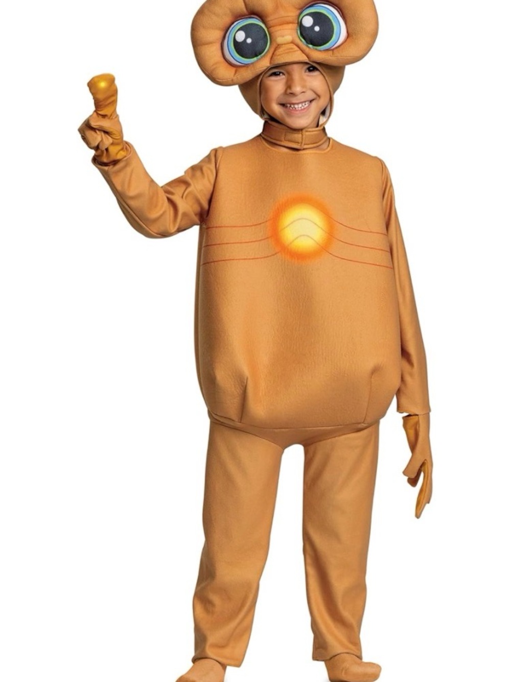 Universal Kids Orange ET Alien Costume with Big Eyes and Glove